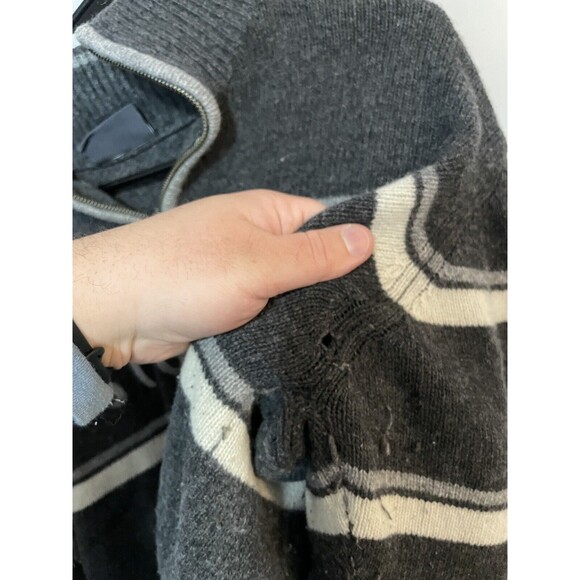 Signal Quarter Zip Lambswool Gray Sweater - Men’s XL - Picture 4 of 5